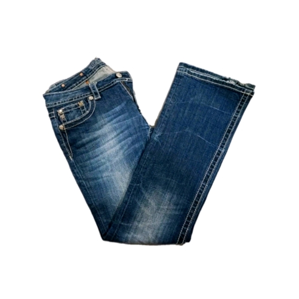 Miss Me Jeans JE8056BL Size 31 Bootcut w/ Rhinestones